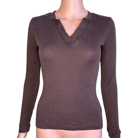 Brown Long Sleeve Top - Picture 1 of 10